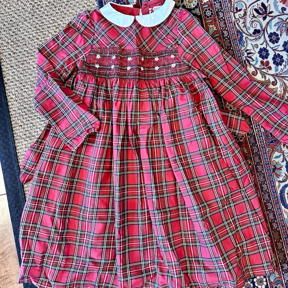 Christmas Holiday Smocked Dress Trotters London/ Maisonette Size 10/11